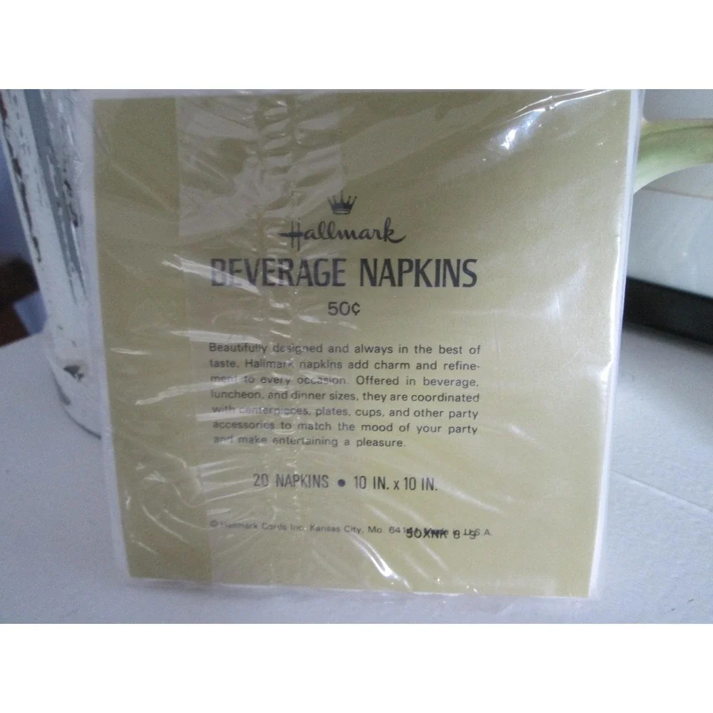 VTG Hallmark Holiday CHEERS Partridge in a Pear Tree Cocktail Party Napkins Bird